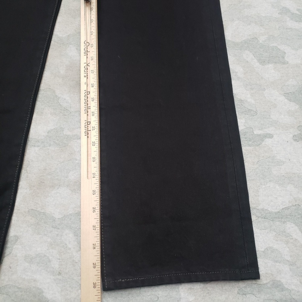 Levi's 501 Jeans Mens 34x32 Blue Denim Dark Wash Button Fly Straight Leg - Picture 4 of 11